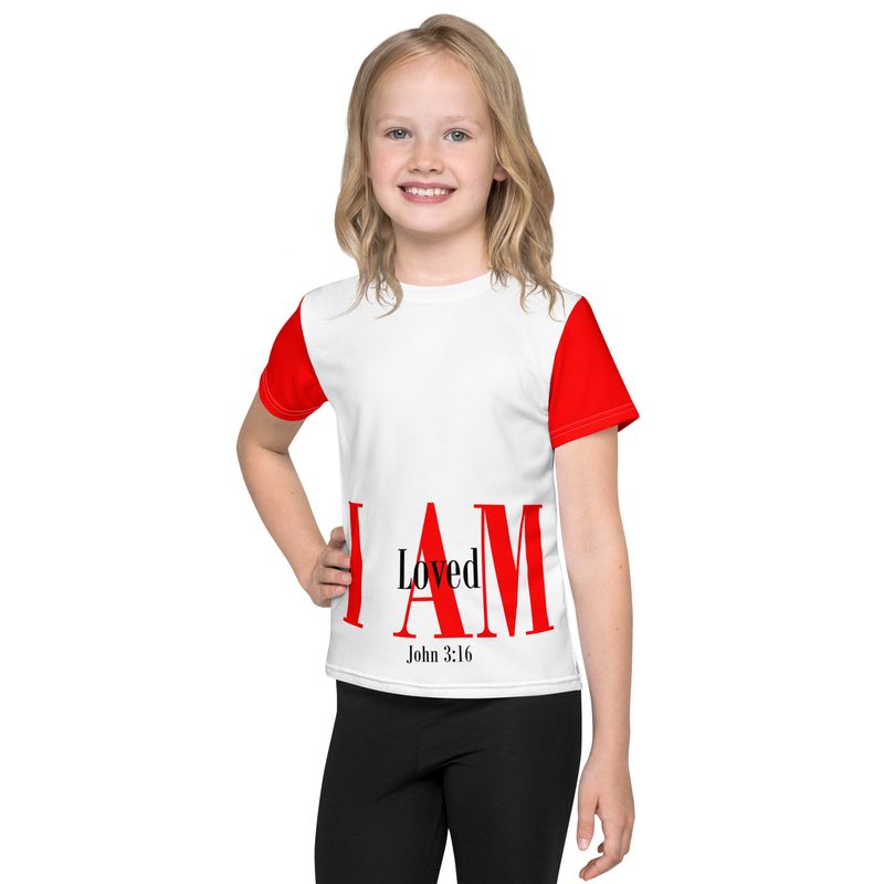 I AM LOVED Genderless Kids crew neck t-shirt
