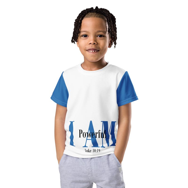 I AM POWERFUL Genderless Kids crew neck t-shirt