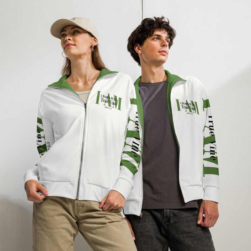 I AM A BRANCH OF THE TRUE VINE Genderless track jacket