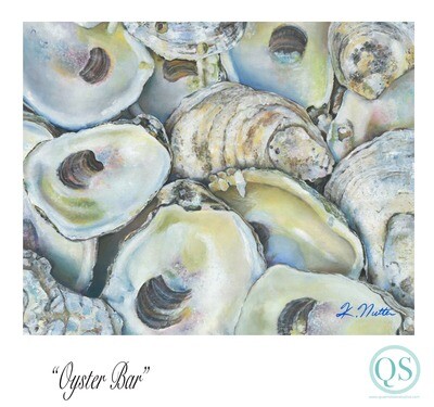 Oyster Bar, Signed Archival Print from original watercolor painting
