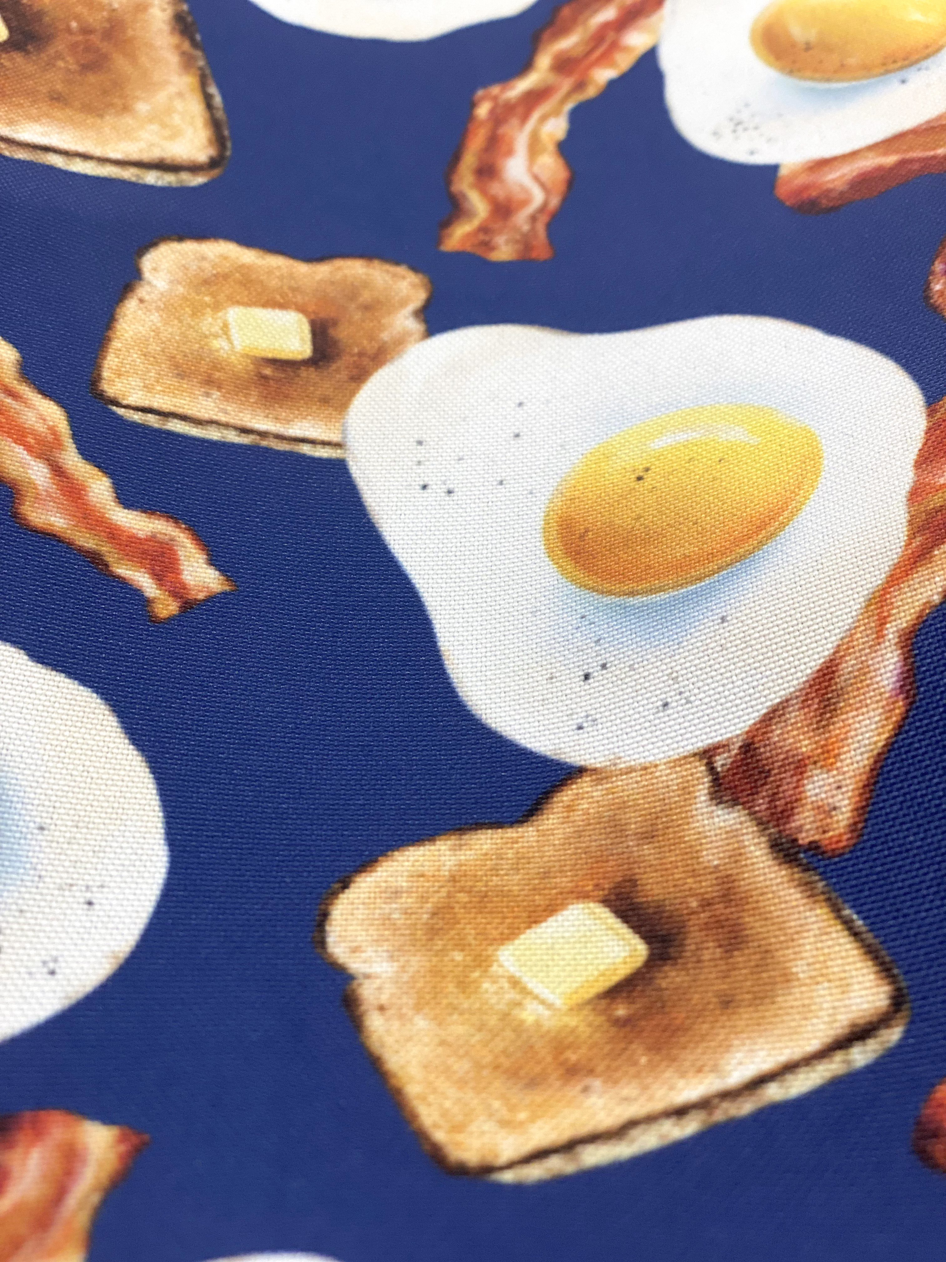 EGG BAG BLUE PLAID by Bacon Magic