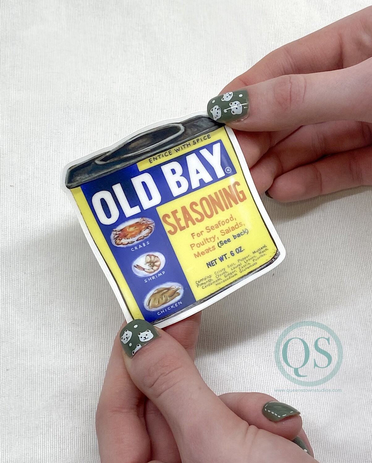 Vintage Old Bay®  Can Sticker