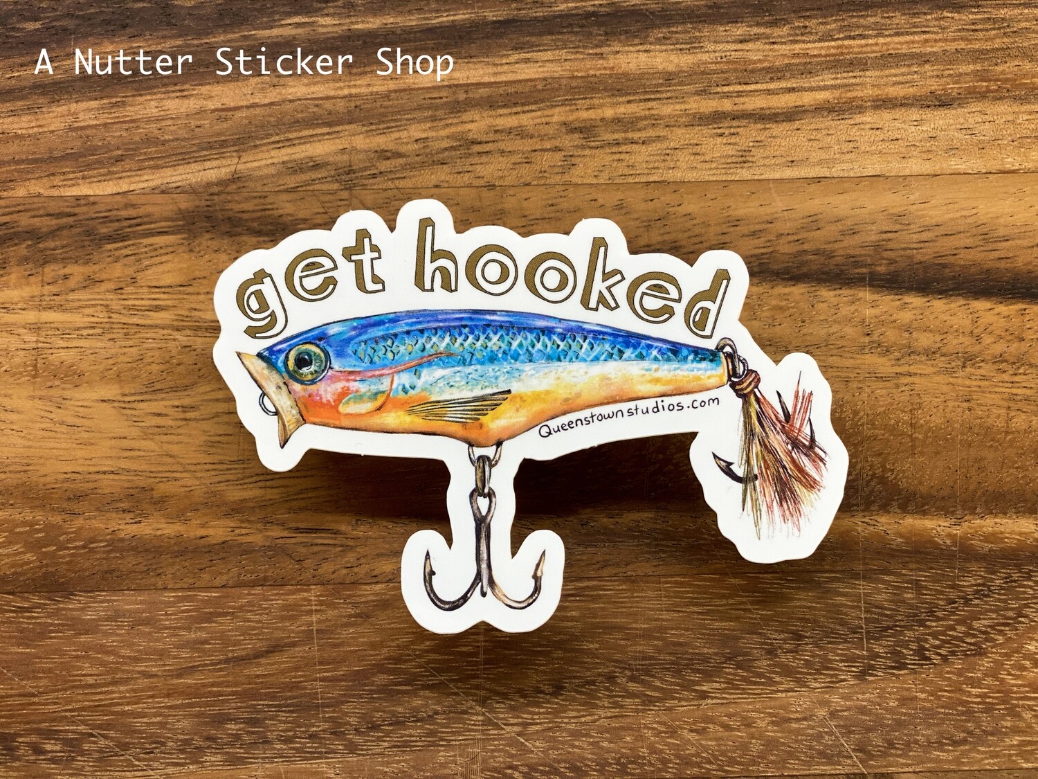 Top Water Popper Fishing Lure Vinyl Sticker