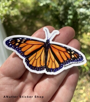Monarch Butterfly Vinyl Art Sticker