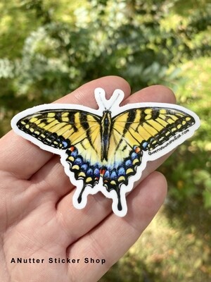 Yellow Swallowtail Butterfly Vinyl Art Sticker