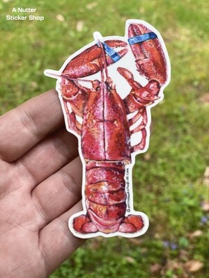 Cooked Red Lobster Vinyl Sticker