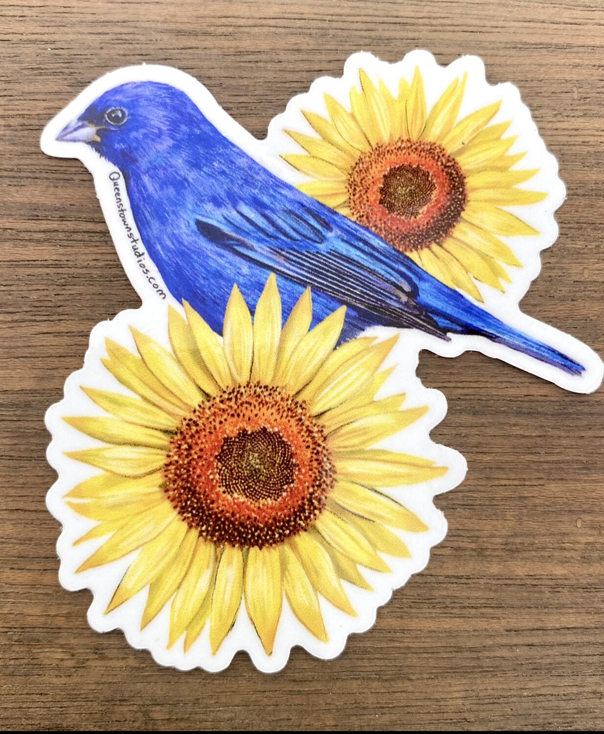 Indigo Bunting Bird Vinyl Sticker