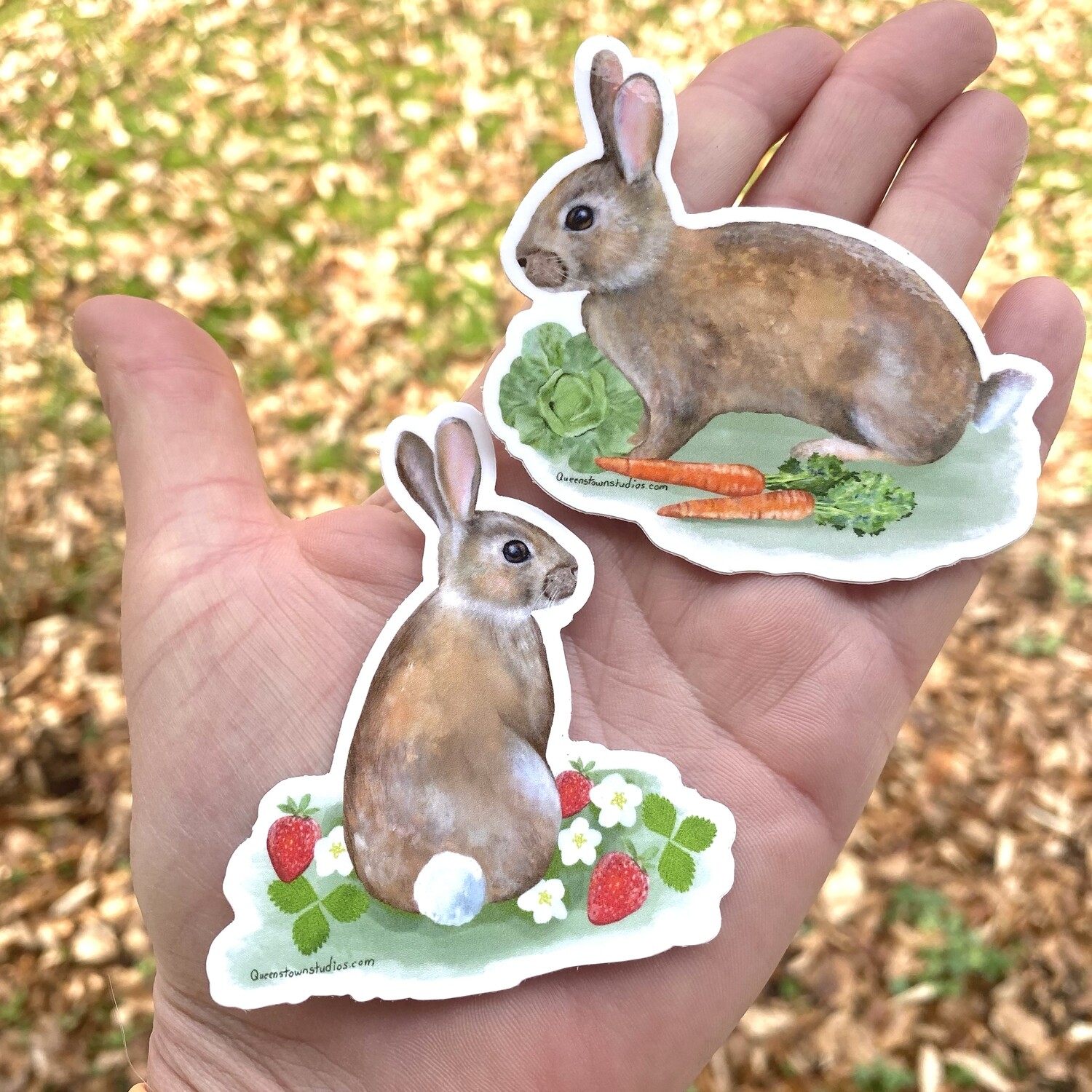 Cute Bunnies Vinyl Sticker Set