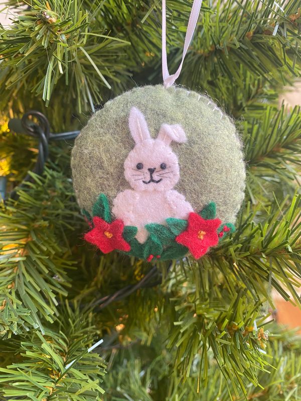 Moss Handmade Felt Christmas Ornament