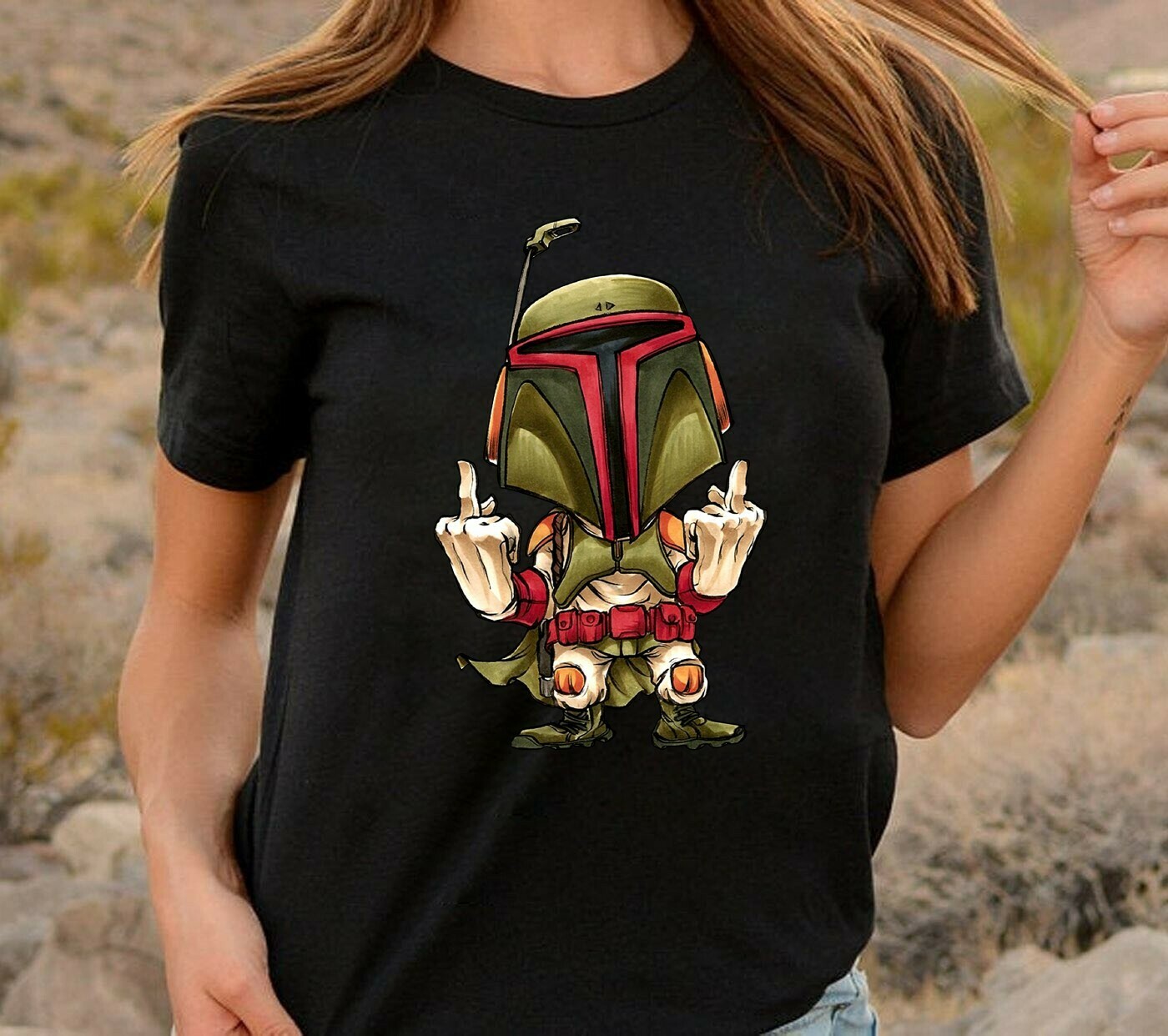 boba fett skull shirt