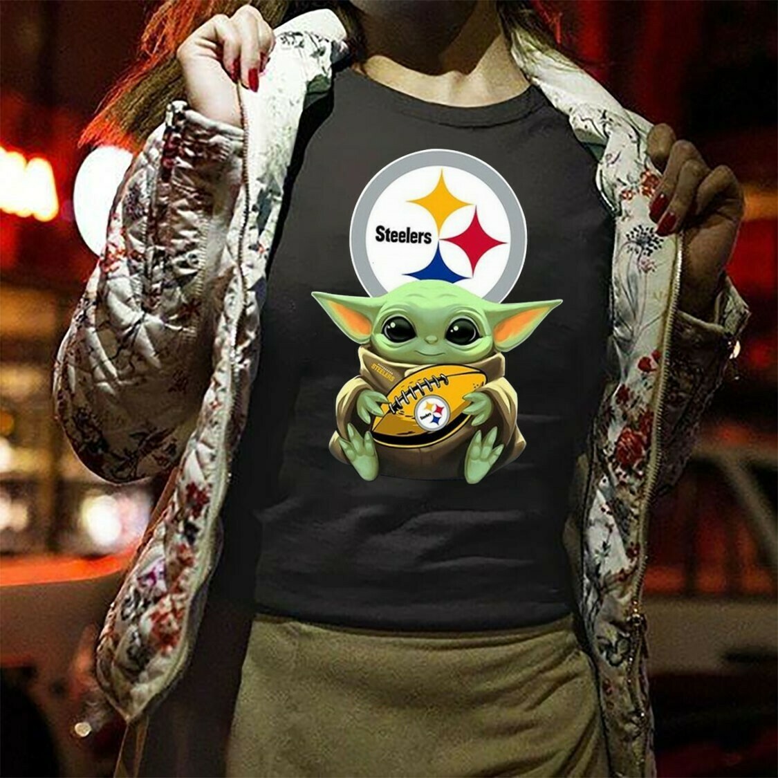 baby yoda steelers hoodie
