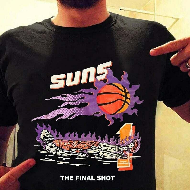 Suns The Final Shot Devin Shirt Warren Lotas Devin Booker Last Shot Trending Unisex Hoodie Long