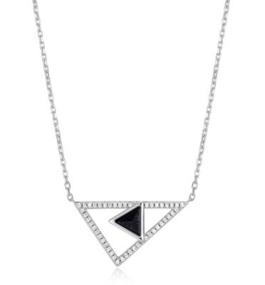 Collier Elle Spacial triangle onyx