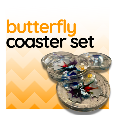 Butterfly, Set of 4 Coasters
