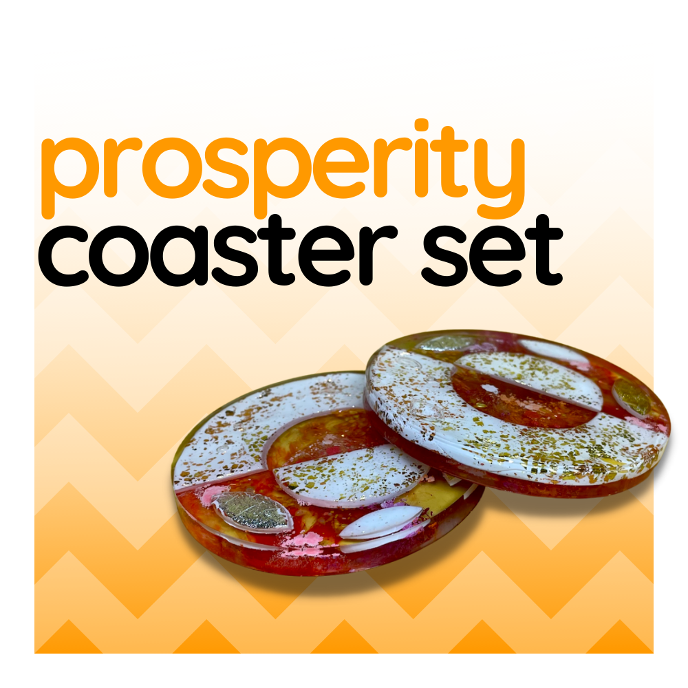 Prosperity, Set of 2 Coasters