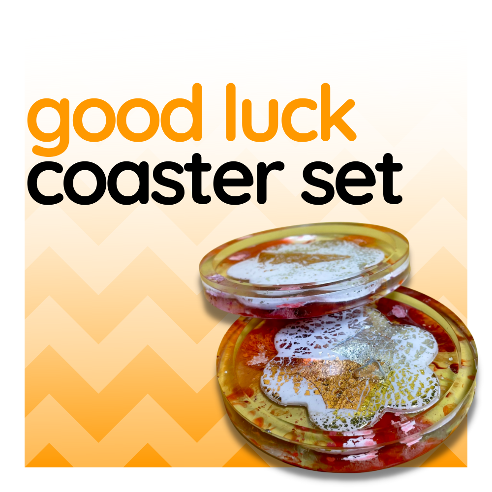 Good Luck, Set of 2 Coasters