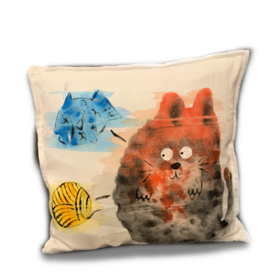 Meow Meow - Set of Two Cushion Covers