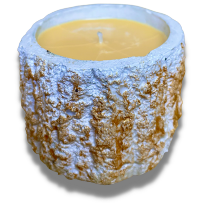 Tree Trunk Scented Candle (White)