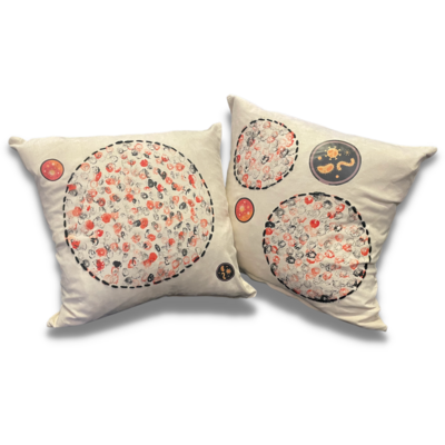 Petri Pillows - Set of Two Cushion Covers