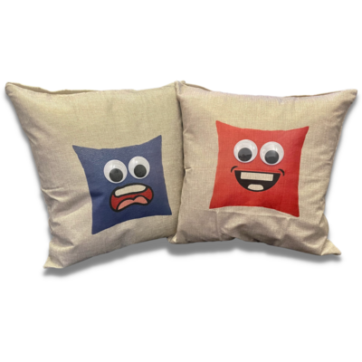 Pillow People - Set of Two Cushion Covers