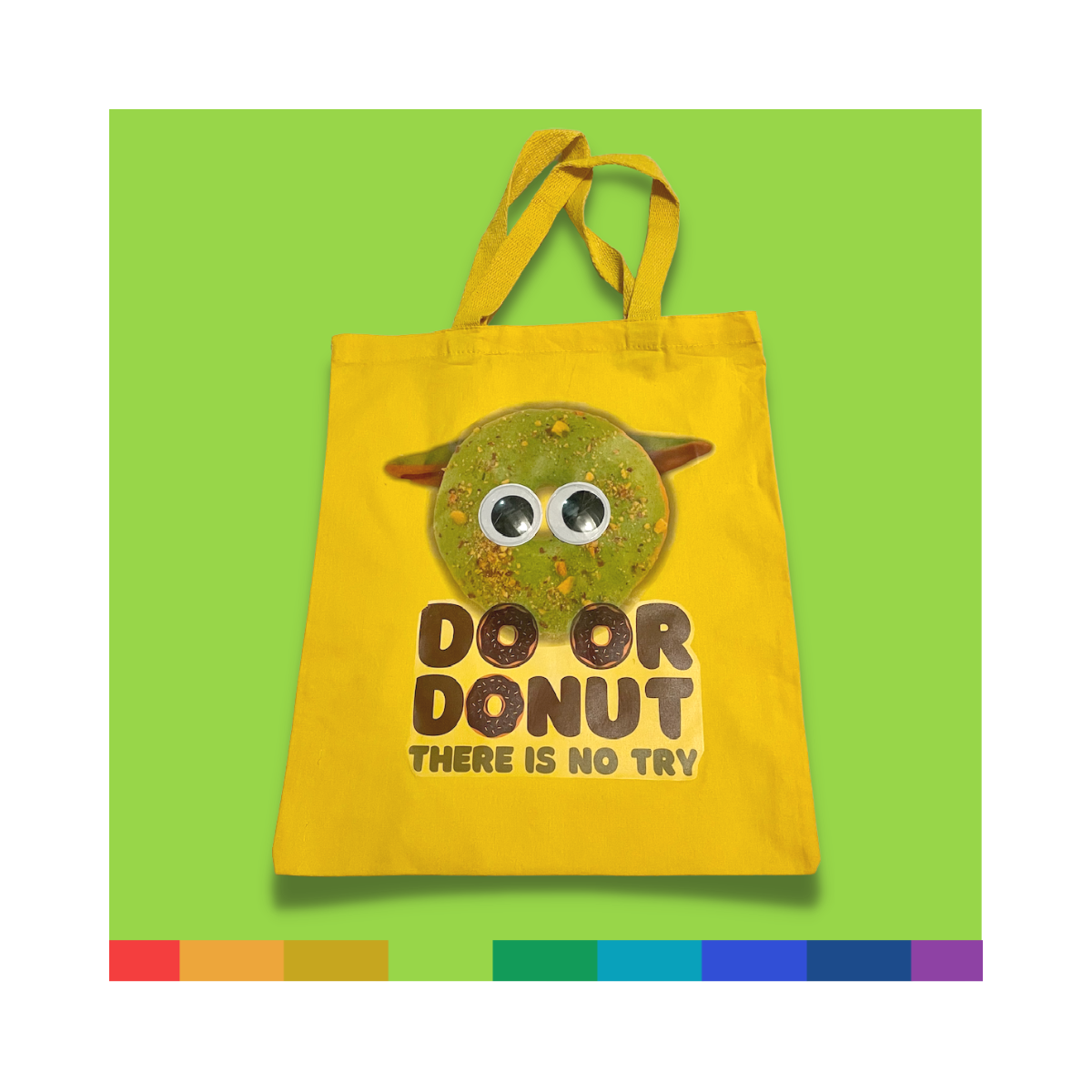 Do or Donut - Yellow Canvas Tote Bag