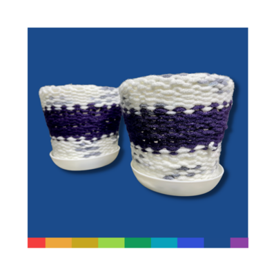 Knitted Pot - Set of Two