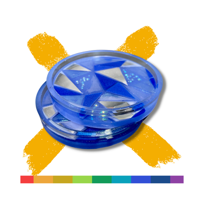 Bedazzling Blue, Set of 2 Coasters