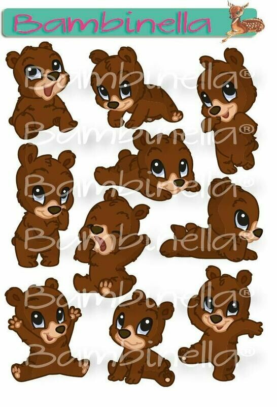 Stickerparade Klebesticker - Bär - 10 Sticker Stickerparade Klebesticker - Bär - 10 Sticker
