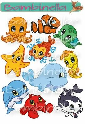 Stickerparade Klebesticker - bunte Mischung Tiere 2 - 10 Sticker Stickerparade Klebesticker - bunte Mischung Tiere 2 - 10 Sticker