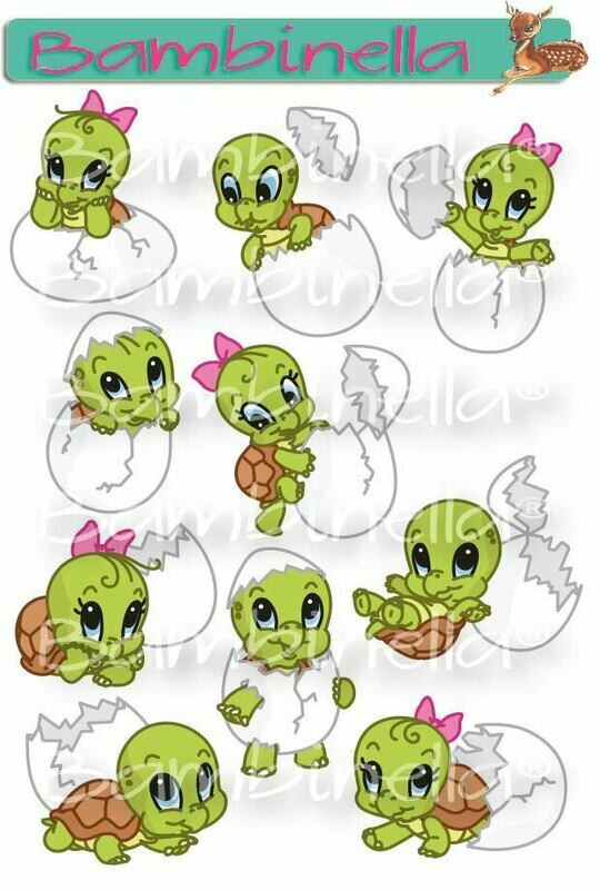 Stickerparade – Schildkröte Turtle - 10 Sticker Stickerparade – Schildkröte Turtle - 10 Sticker