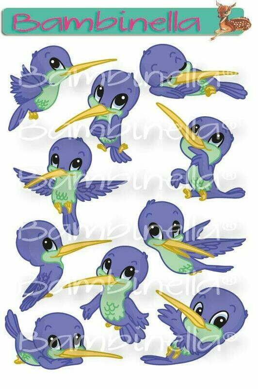 Stickerparade – Kolibri- 10 Sticker Stickerparade – Kolibri- 10 Sticker