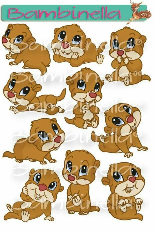 Stickerparade – Murmeltier - 10 Sticker