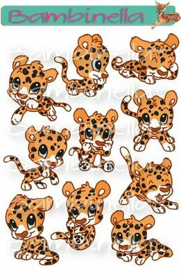 Stickerparade – Leopard - 10 Sticker