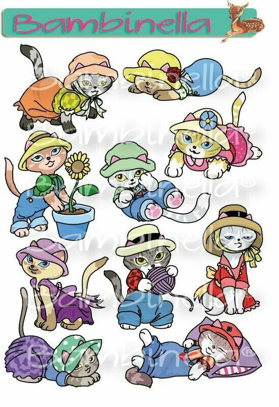 Stickerparade – Katzen - 10 Sticker Stickerparade – Katzen - 10 Sticker