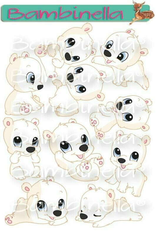 Stickerparade Bär - Eisbär - 10 Sticker Stickerparade Bär - Eisbär - 10 Sticker