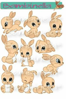 Stickerparade – Hase Bunny - 10 Sticker