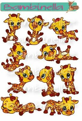 Stickerparade – Giraffe - 10 Sticker