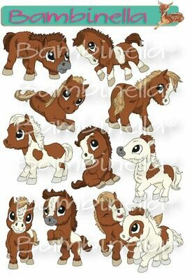 Stickerparade – Pferd Pony - 10 Sticker