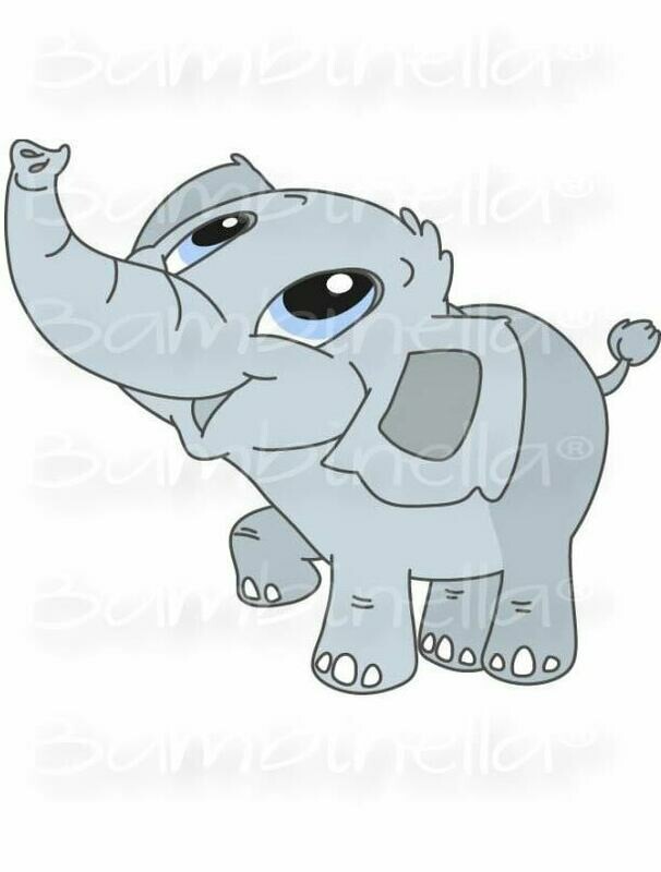 Bügelbild Velour/Flock Bügelapplikation: Elefant Bügelbild Velour/Flock Bügelapplikation: Elefant