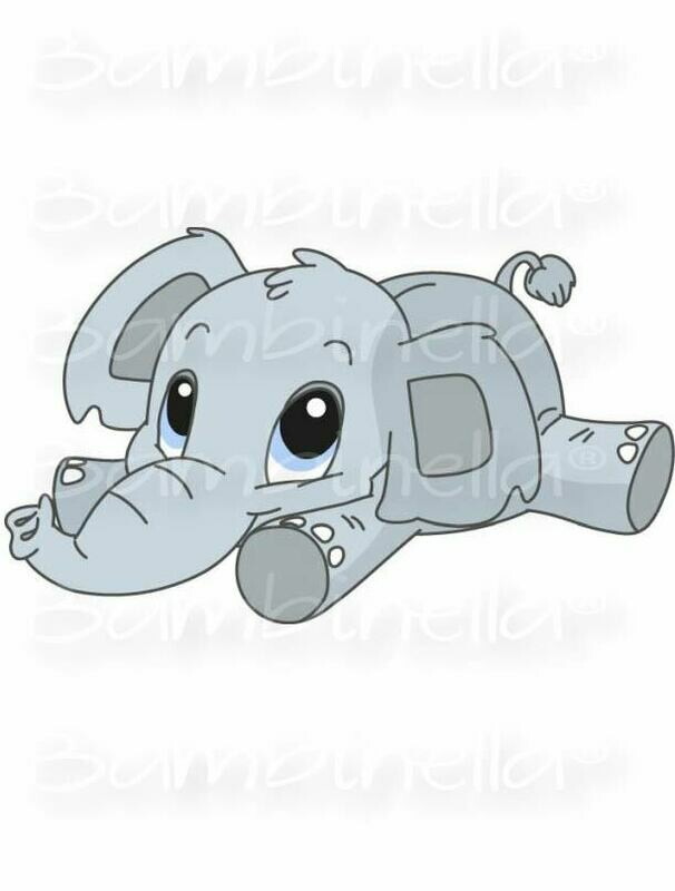 Bügelbild Velour/Flock Bügelapplikation: Elefant Bügelbild Velour/Flock Bügelapplikation: Elefant