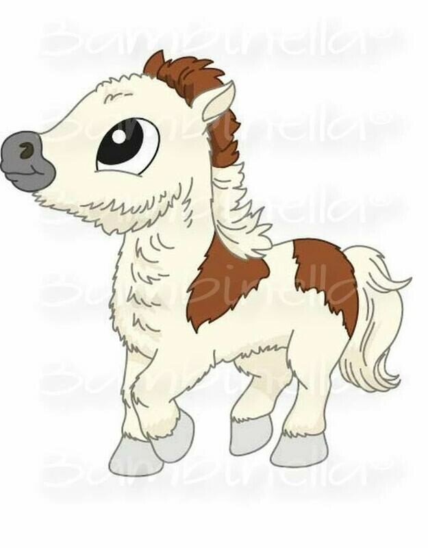 Bügelbild Velour/Flock Bügelapplikation: Pferd Pony Bügelbild Velour/Flock Bügelapplikation: Pferd Pony