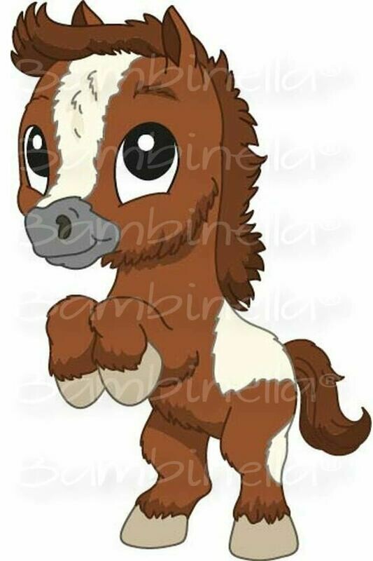 Bügelbild Velour/Flock Bügelapplikation: Pferd Pony Bügelbild Velour/Flock Bügelapplikation: Pferd Pony