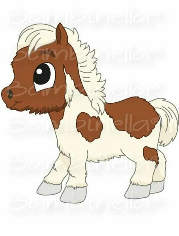 Bügelbild Velour/Flock Bügelapplikation: Pferd Pony Bügelbild Velour/Flock Bügelapplikation: Pferd Pony
