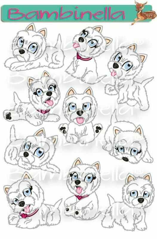 Stickerparade – Westhighland Terrier - 10 Sticker Stickerparade – Westhighland Terrier - 10 Sticker