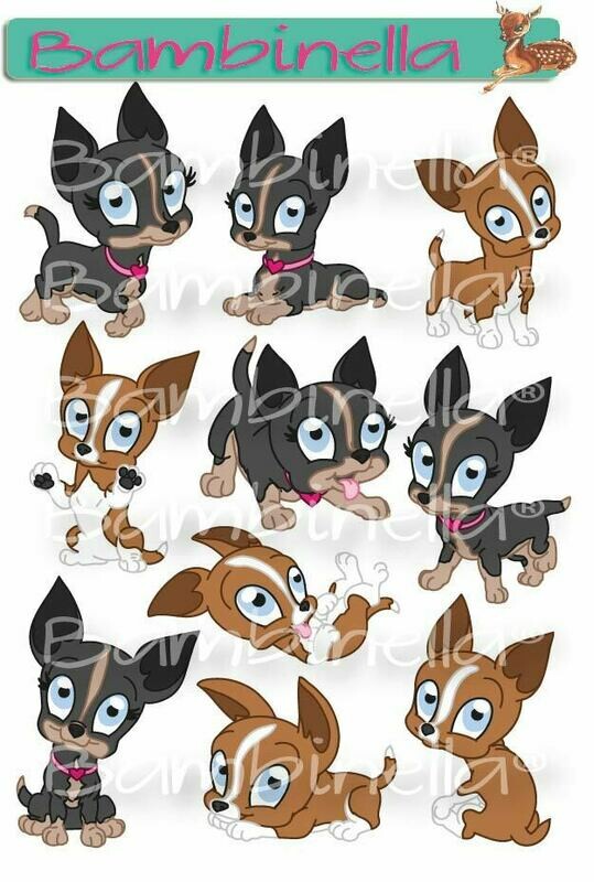 Stickerparade – Chihuahua - 10 Sticker Stickerparade – Chihuahua - 10 Sticker