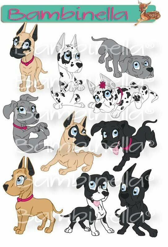 Stickerparade – Deutsche Dogge - 10 Sticker Stickerparade – Deutsche Dogge - 10 Sticker