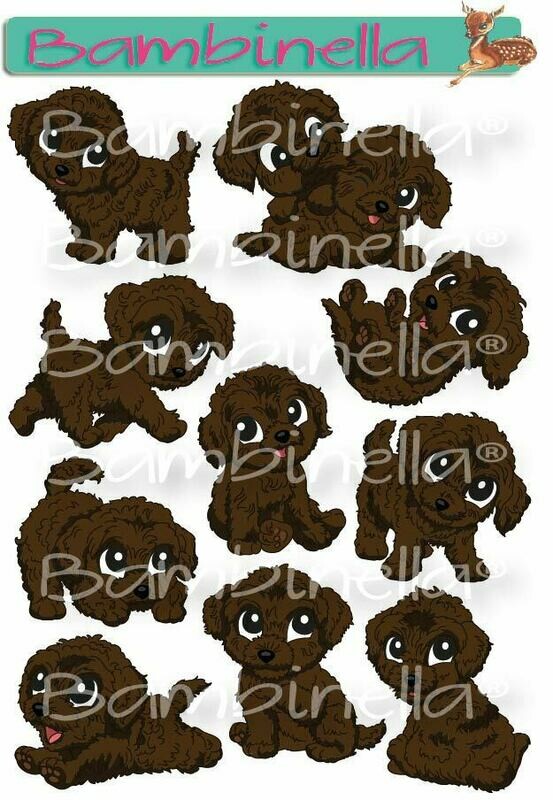 Stickerparade – Pudel - 10 Sticker Stickerparade – Pudel - 10 Sticker