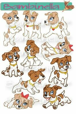 Stickerparade – Jack Russell Terrier - 10 Sticker