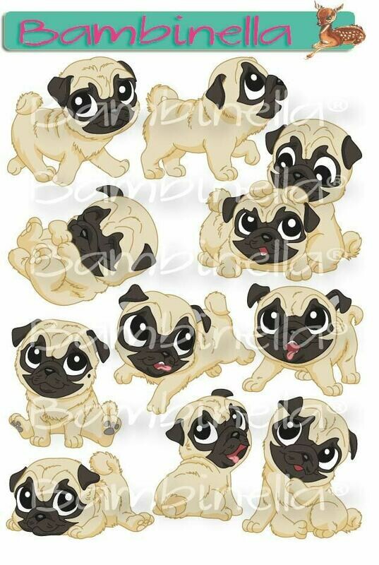 Stickerparade – Mops - 10 Sticker Stickerparade – Mops - 10 Sticker