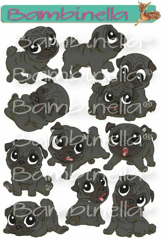 Stickerparade – Mops - 10 Sticker Stickerparade – Mops - 10 Sticker
